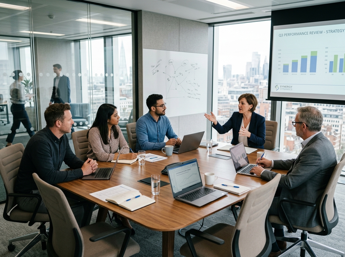 Corporate team planning